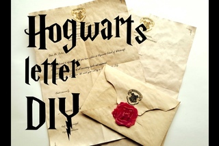 DIY Hogwarts letter - Harry Potter tutorial