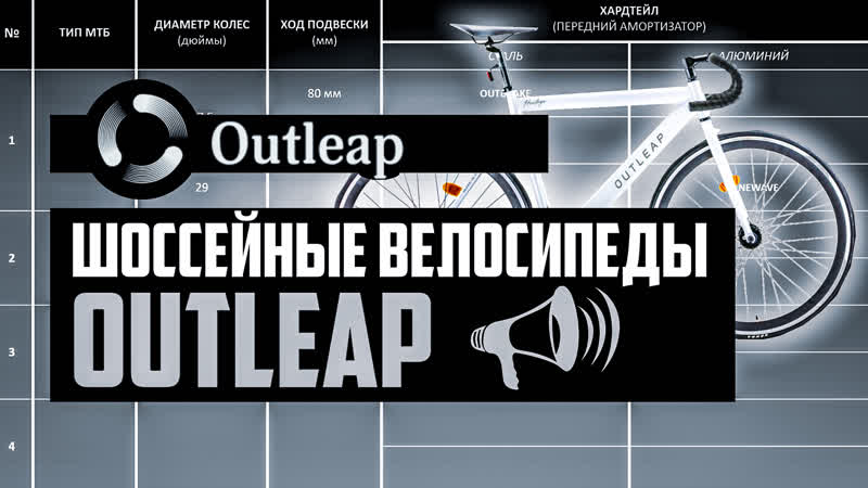 Шоссейные велосипеды OUTLEAP. Trackway, Hardway, Heritage, Greenvich, Hardway S, ПРО