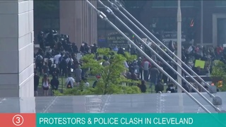 WATCH | Demonstrators gather in downtown Cleveland for rally protesting death of George Floyd