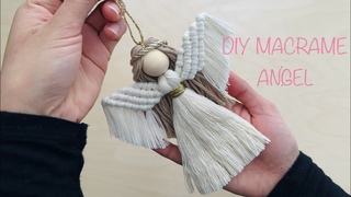 DIY MACRAME ANGEL STEP BY STEP/ DIY ANGEL DE MACRAME PASO A PASO / MACRAME CHRISTMAS ORNAMENT