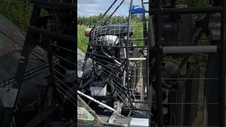 Запуск двигателя поддува и маршевого двигателя гибридной аэролодки Роза Ветров #гибриднаяаэролодка