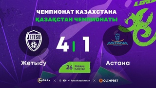 «Жетысу» 4:1 «Астана» | ЧЕМПИОНАТ КАЗАХСТАНА 2023/24 |
