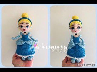Mueca Princesa Cenicienta amigurumis by Petus