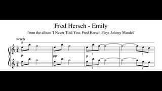 Fred Hersch - Emily - Piano Transcription (Sheet Music in Description)