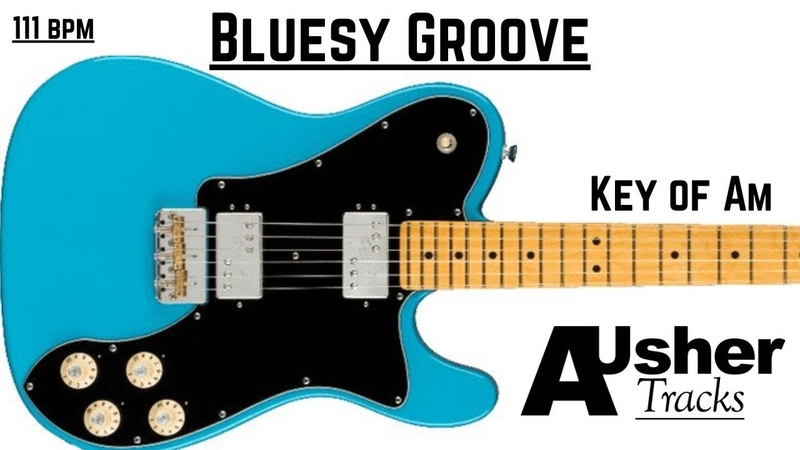 Bluesy Groove Guitar Backing Track Jam in A