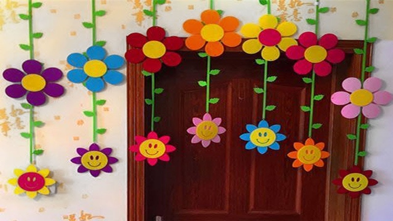 DIY, How to Make Paper Door Hanging, Toran, Siri Art