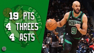 Derrick White 19 pts 4 threes 4 asts vs Wizards 24/25 season