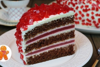 Торт “Рубиновый“ очень эффектный, оригинальный и вкусный ✧ “Ruby Emerald“ Cake (English Subtitles)