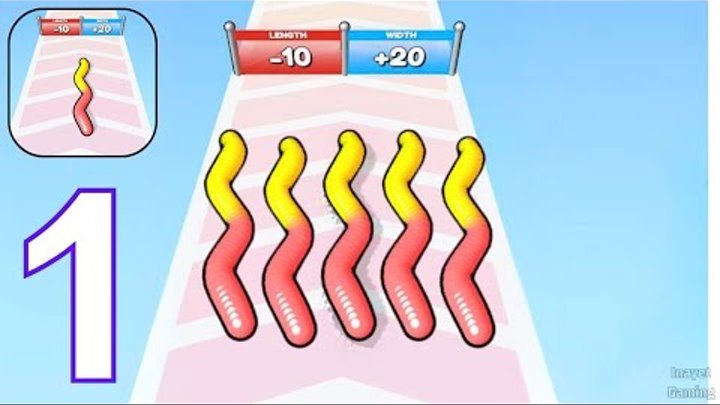 Gummy Worm Go Gameplay Walkthrough Part 1 Android, i OS sugar games too RRcherrypie group Boyplaygo sugar