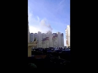Пожар в “Амурской“ новостройке ()