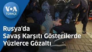 Rusya'da Sava Kart Gsterilerde Yzlerce Gzalt| VOA Trke