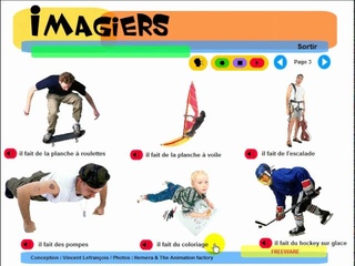FRANÇAIS LANGUE ÉTRANGÈRE = Imagiers = Vocabulaire = Que fait il #1