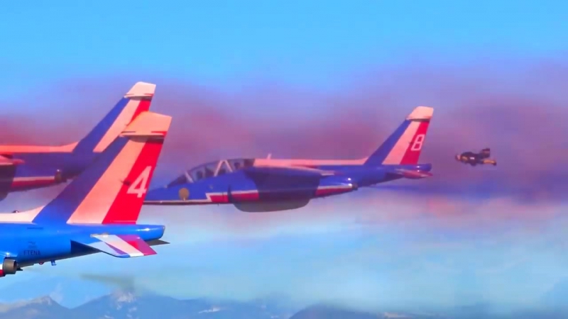 Aero3 A французский Акробатический Patrol Jetman Дубай