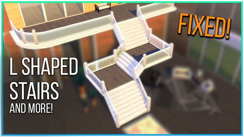 Sims 4 Tutorial L Shaped, Spiral Stairs More FIXED , Kate