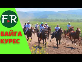 Аламан байге - национальная казахская игра. Скачки на большие расстояния. Курес  - казахская борьба