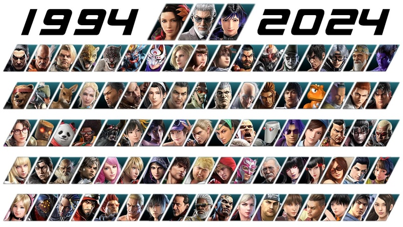 All Playable Tekken Characters from Tekken 1 to Tekken 8 (1994