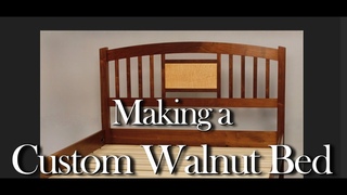 Custom Walnut Bed Building Process by Doucette and Wolfe Furniture Makers