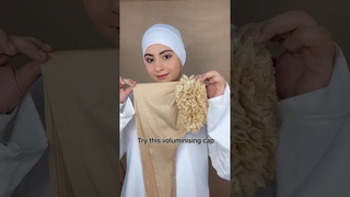 Hijab Voluminising Cap and Pashmina Hijab Tutorial | How to wear Hijab cap #hijabtutorial #hijabcap