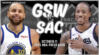 Golden State Warriors vs Sacramento Kings Full Game Highlights | Oct 11 | 2024-25 NBA Preseason