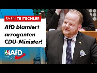 AfD blamiert arroganten CDU-Minister! – Sven Tritschler (AfD)