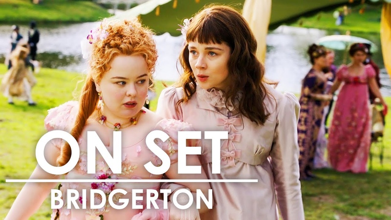 Behind the Scenes of Bridgerton with Phoebe Dynevor, Claudia Jessie More, On