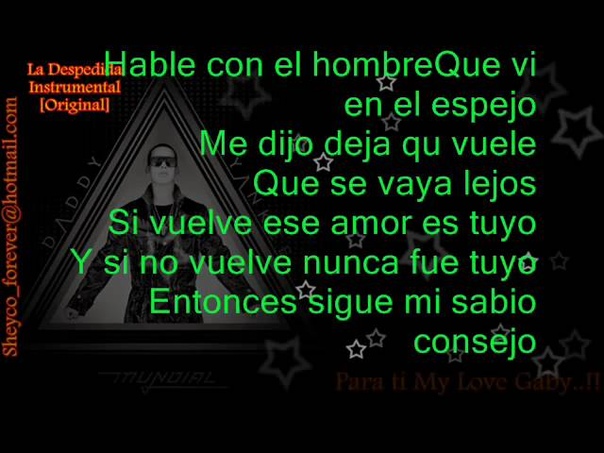 Daddy Yankee La Despedida Instrumental