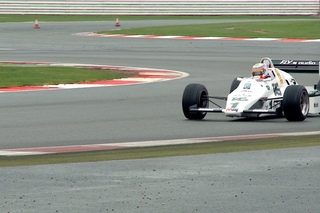 Williams FW08C on track at Silverstone with Felipe Nasr